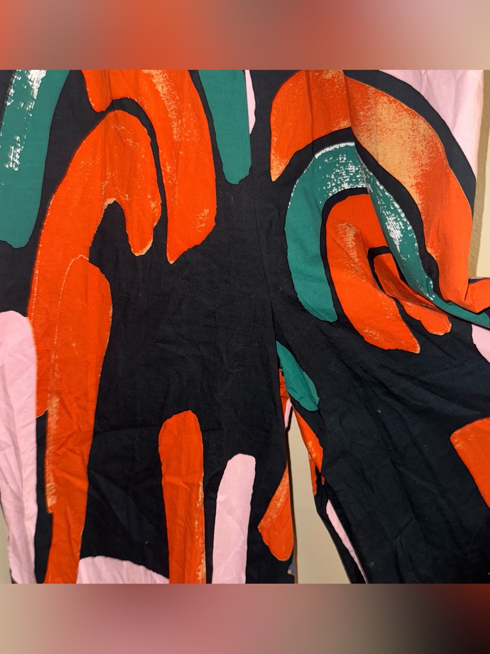 BEL KAZAN Anthropologie Arches Jumpsuit Multicolor Abstract Size M - Picture 5 of 14